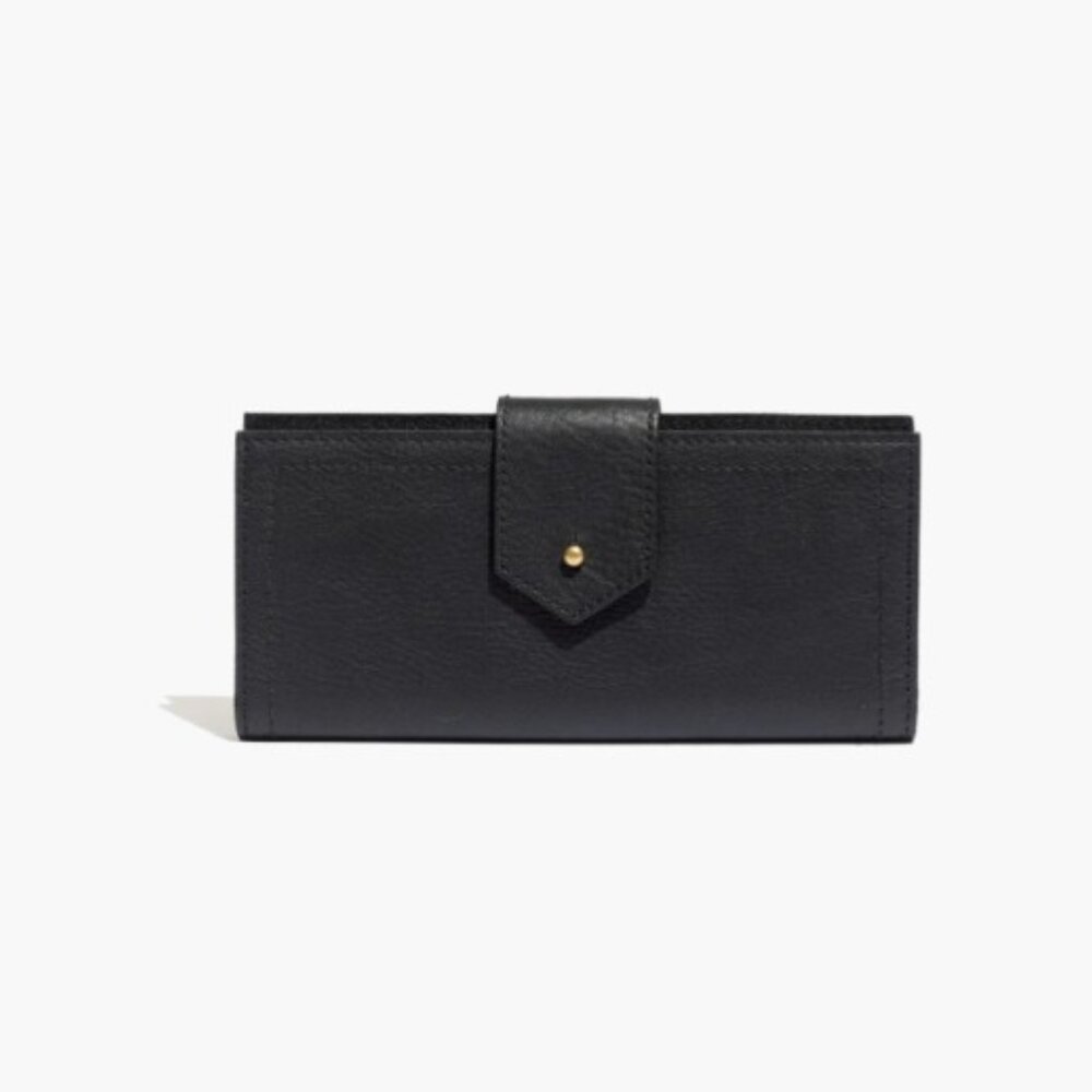 Madewell Black Leather Wallet 'The Post Wallet' EUC